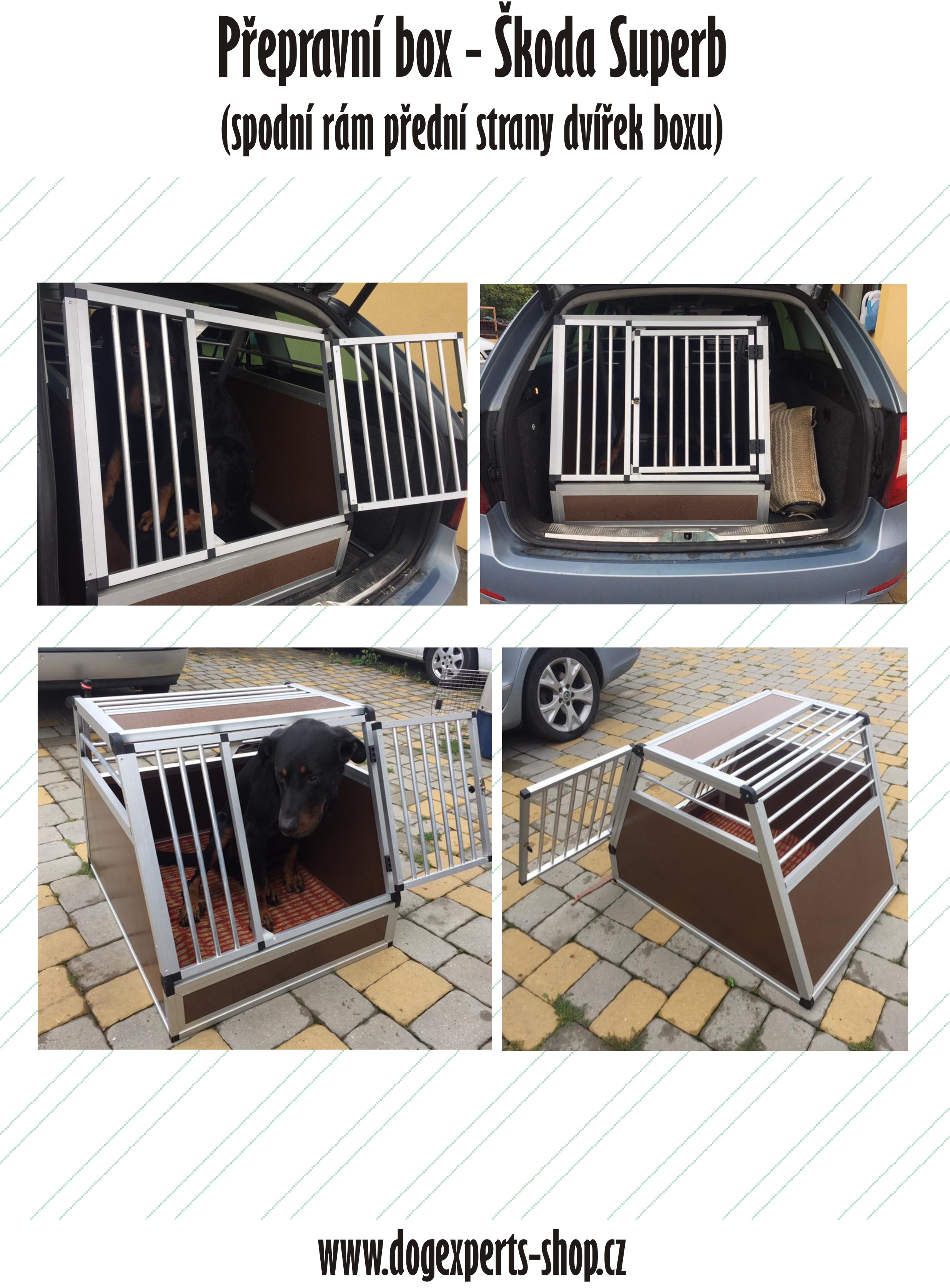 Přepravní box do auta Škoda Superb combi 2